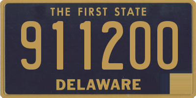 DE license plate 911200