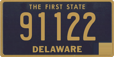 DE license plate 91122