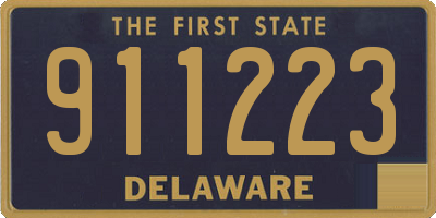 DE license plate 911223