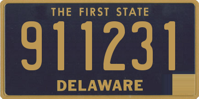 DE license plate 911231