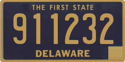 DE license plate 911232