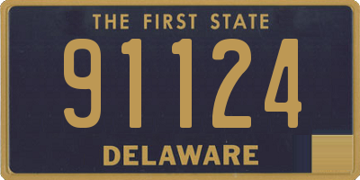 DE license plate 91124