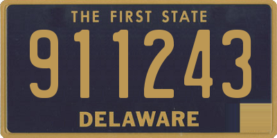DE license plate 911243