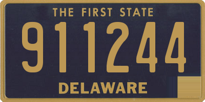 DE license plate 911244