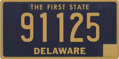 DE license plate 91125