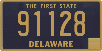 DE license plate 91128