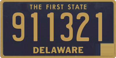 DE license plate 911321