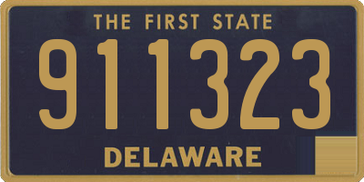 DE license plate 911323