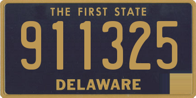 DE license plate 911325