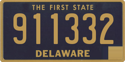 DE license plate 911332