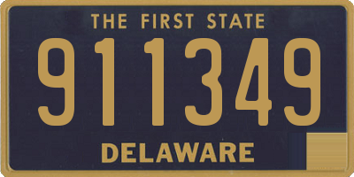 DE license plate 911349