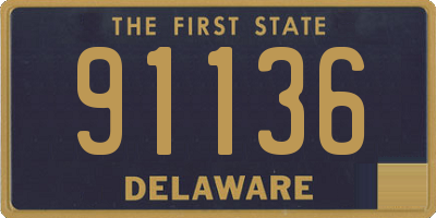 DE license plate 91136
