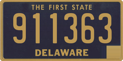 DE license plate 911363