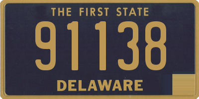 DE license plate 91138