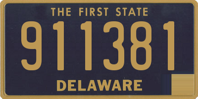DE license plate 911381