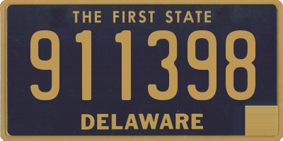 DE license plate 911398