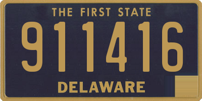 DE license plate 911416
