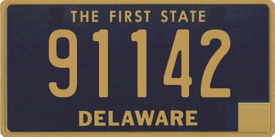 DE license plate 91142
