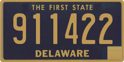 DE license plate 911422