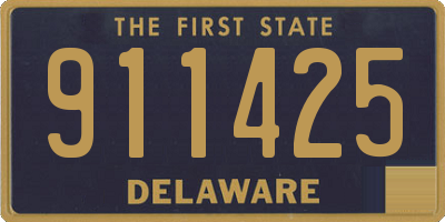DE license plate 911425