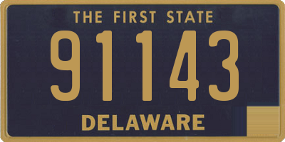 DE license plate 91143