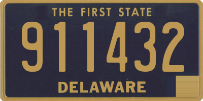 DE license plate 911432