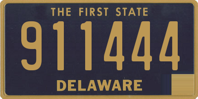 DE license plate 911444