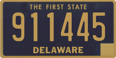 DE license plate 911445