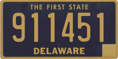 DE license plate 911451