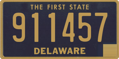 DE license plate 911457
