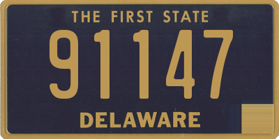 DE license plate 91147