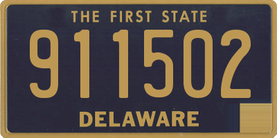 DE license plate 911502