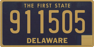 DE license plate 911505