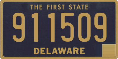 DE license plate 911509