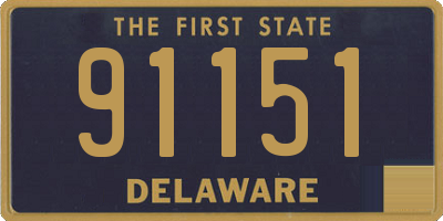 DE license plate 91151