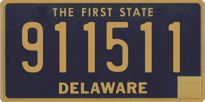 DE license plate 911511