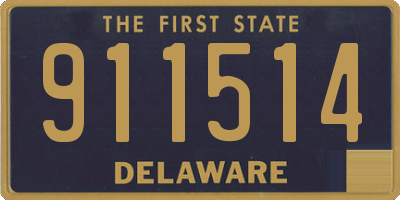 DE license plate 911514