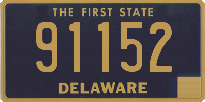 DE license plate 91152