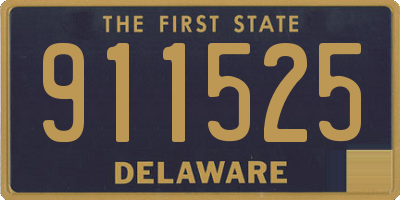 DE license plate 911525