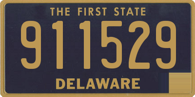 DE license plate 911529