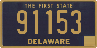 DE license plate 91153