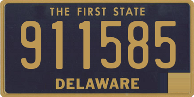 DE license plate 911585