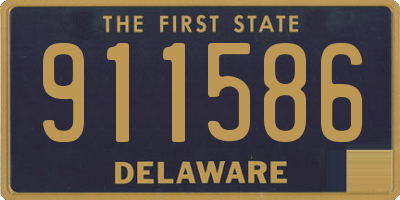 DE license plate 911586