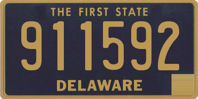 DE license plate 911592