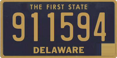DE license plate 911594