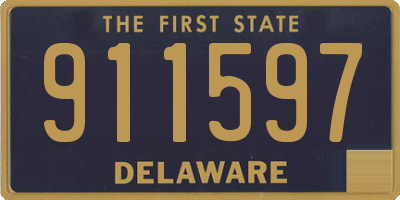 DE license plate 911597