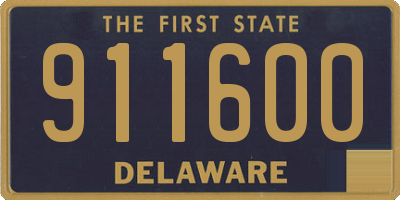 DE license plate 911600