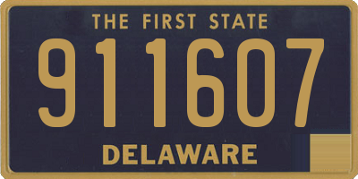 DE license plate 911607