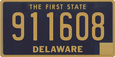 DE license plate 911608