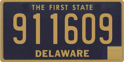 DE license plate 911609